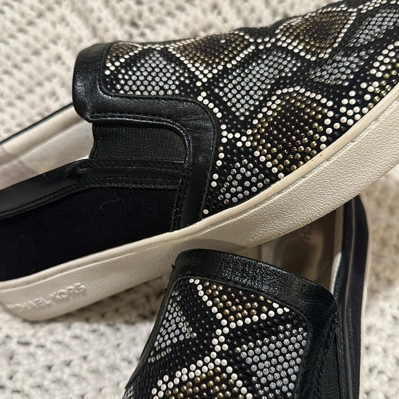 Michael Kors Leo Beaded Suede Slip-On Sneaker , 9 M - Picture 9 of 10